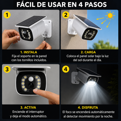 Foco Solar- Estilo Cámara de vigilancia