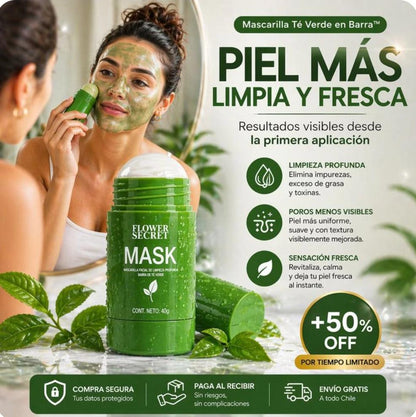 Mascarilla Facial de Té Verde en Barra 40g