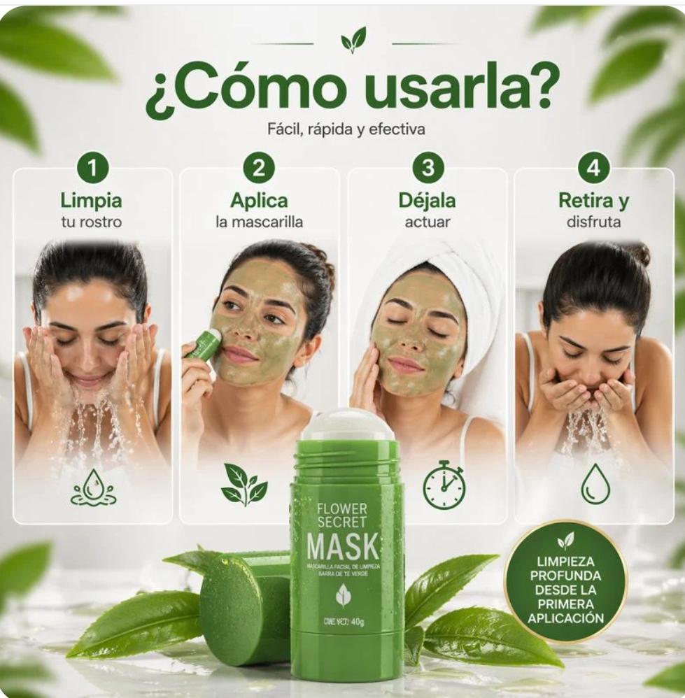 Mascarilla Facial de Té Verde en Barra 40g