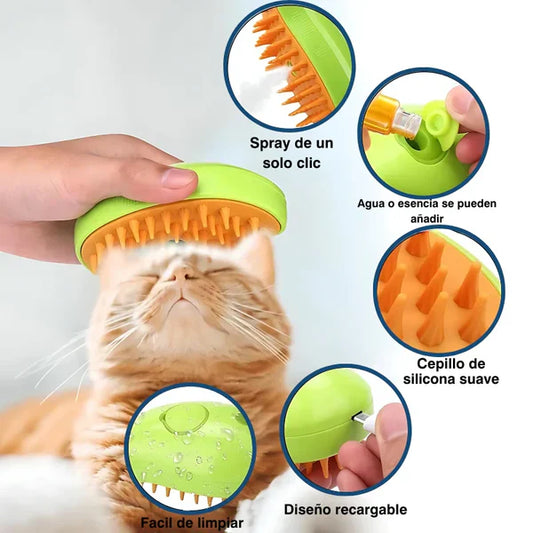 Cepillo vapor para mascotas